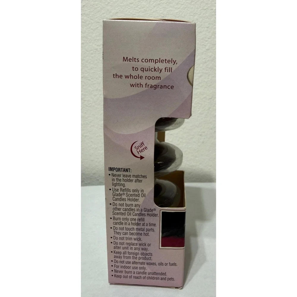 Glade Scented Oil Candle Refills Dewberry Dreams 3 Count 1.5oz Vintage 2006 NOS
